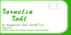 kornelia kohl business card